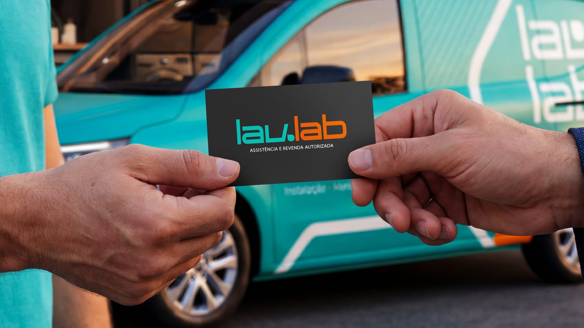 Cartão de visita e van lav.lab